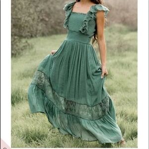 COPY - Joyfolie Dawn Dress in Sage